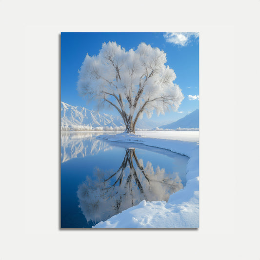 Frosted Solitude Winter Poster