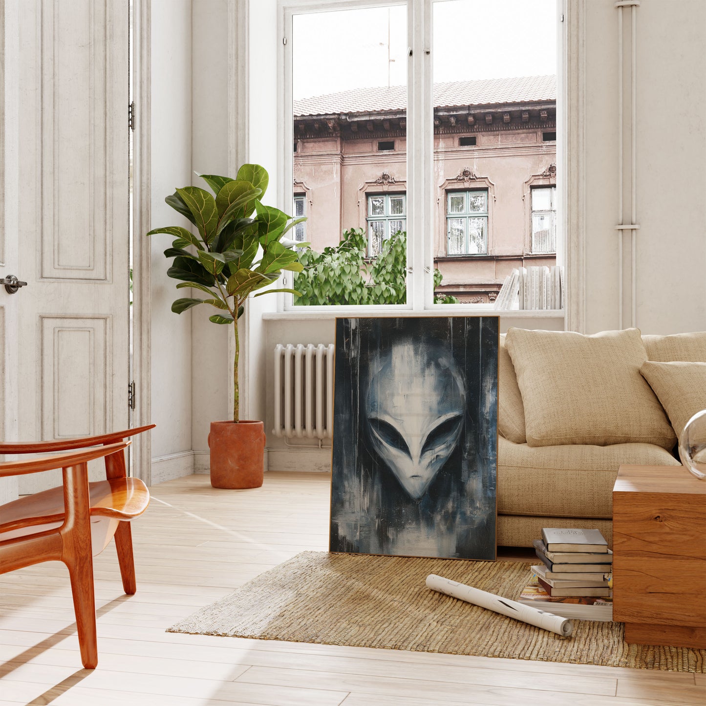 Ethereal Alien Encounter Poster