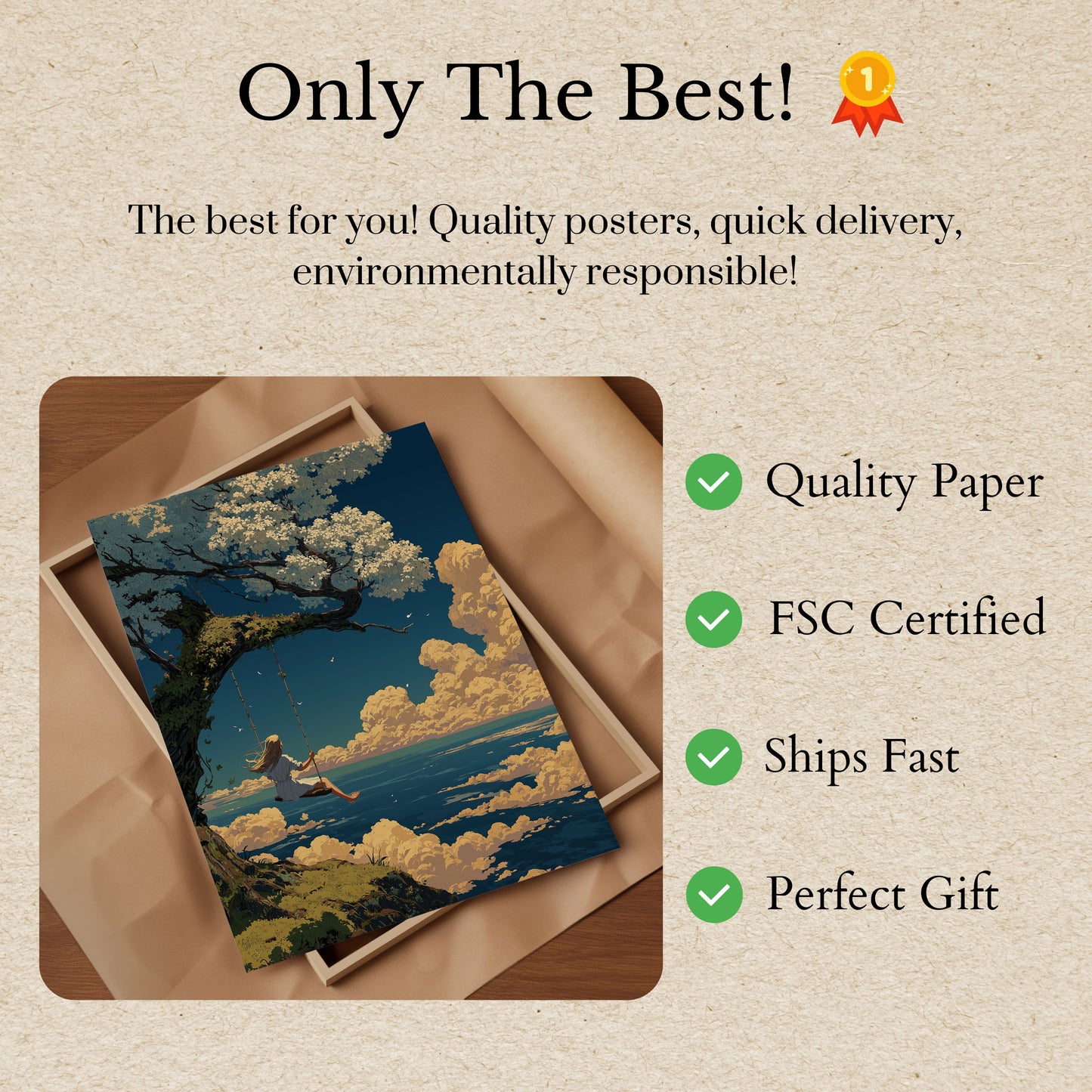 Dreaming Above the Clouds Poster