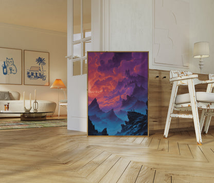 Pôster do Reino Montanhoso de Fantasia Épica