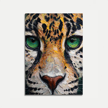 Leopard Cat Green Eyes Poster