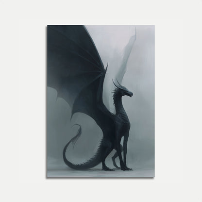 Póster del guardián del dragón de obsidiana