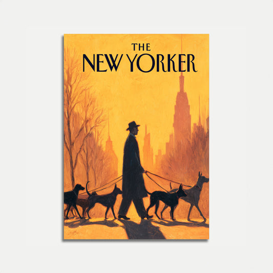 New York City Dog Walker Poster