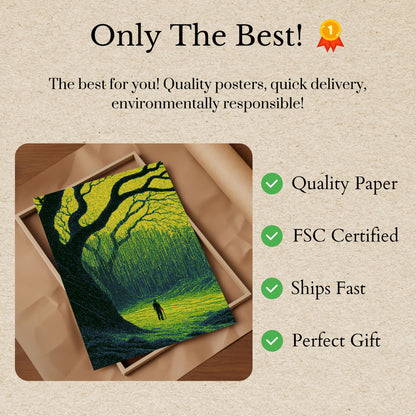 Enchanted Forest Cathedral Poster