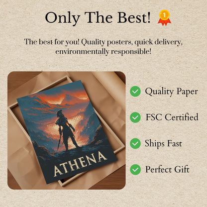 Athena Warrior Guardian Poster
