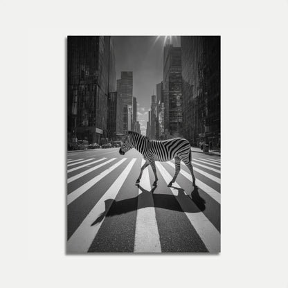 Urban Zebra Street Crossing Poster
