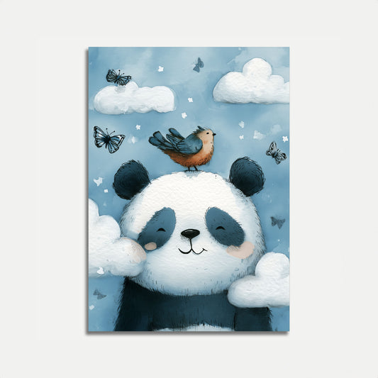 Dreamy Panda Cloud Adventure Poster