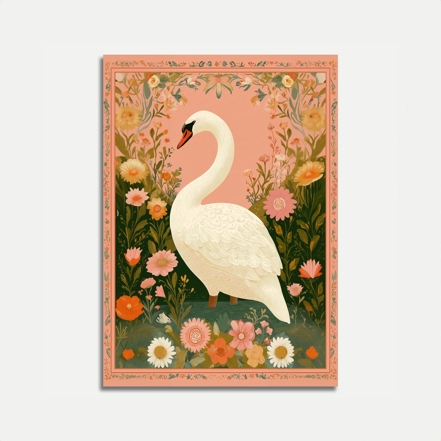 Manifesto di Cigno Elegante Botanico