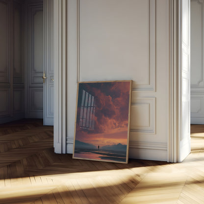 Stormy Mountain Solitude Poster