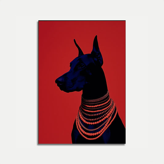 Glamorous Doberman Dog Poster