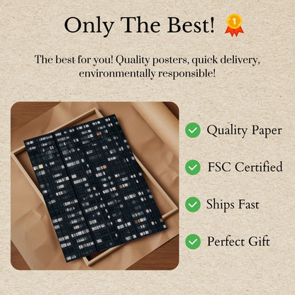 Urban Night Windows Poster