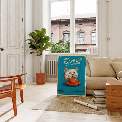 More Espresso Less Depresso Poster