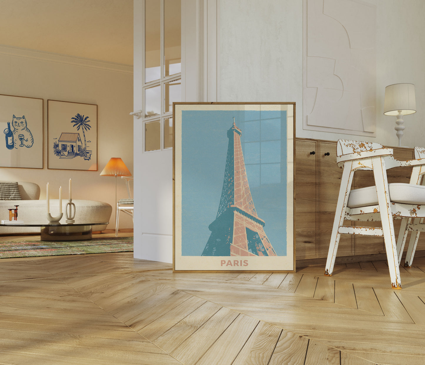 Manifesto Vintage Torre Eiffel Parigi