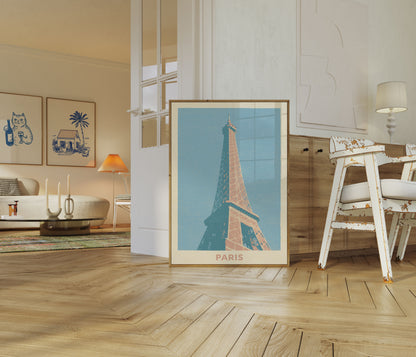 Manifesto Vintage Torre Eiffel Parigi