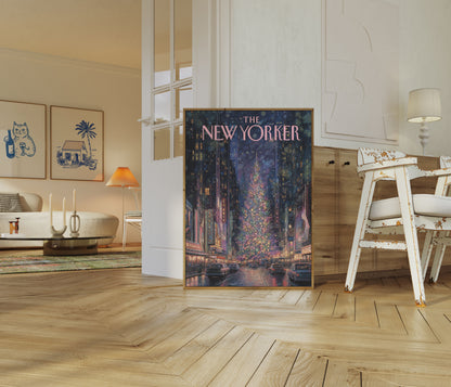 New York Christmas Night Poster