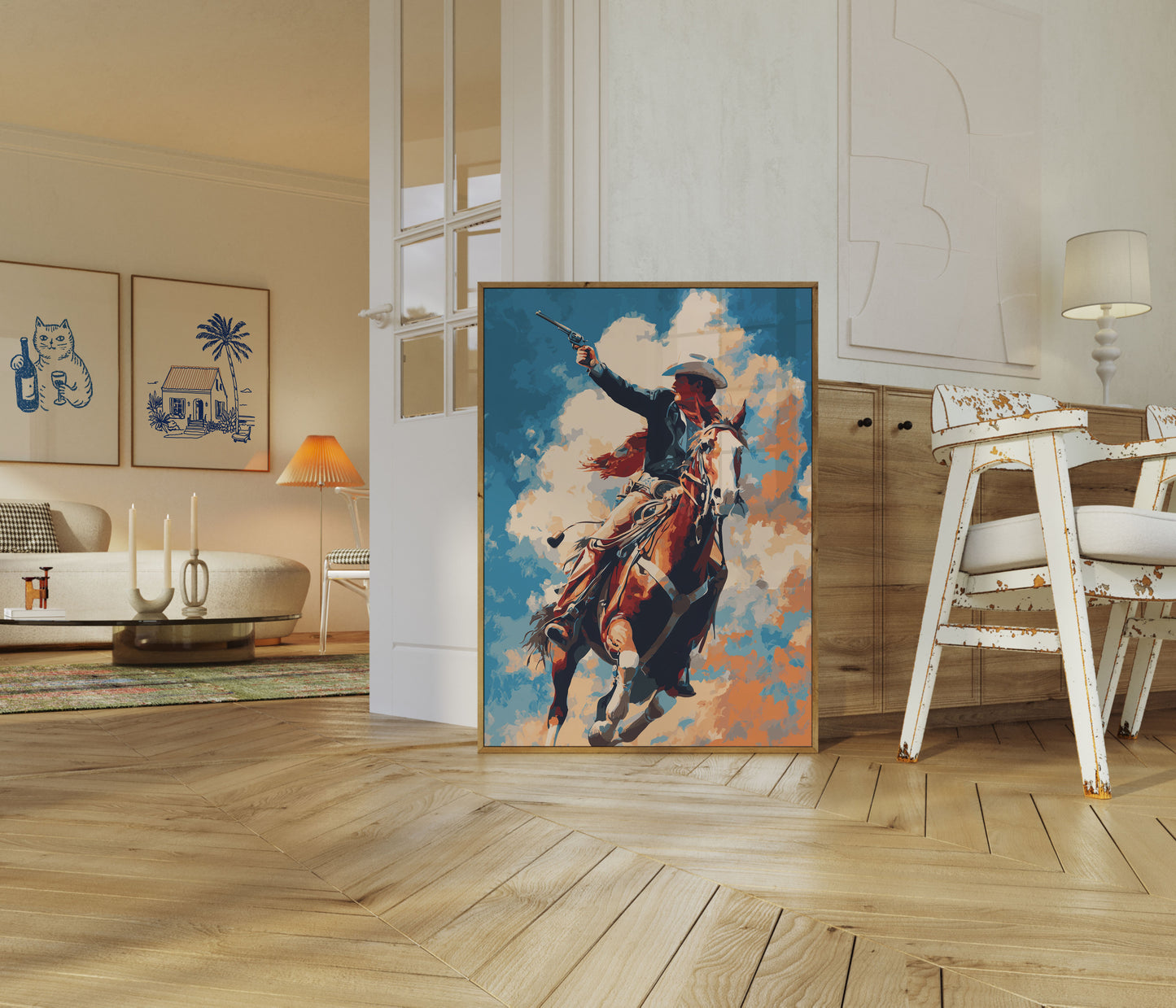 Cowboy Gunslinger Gallop Poster