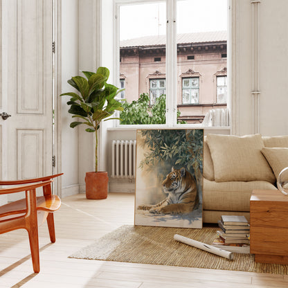 Majestic Tiger in Tranquil Jungle Poster