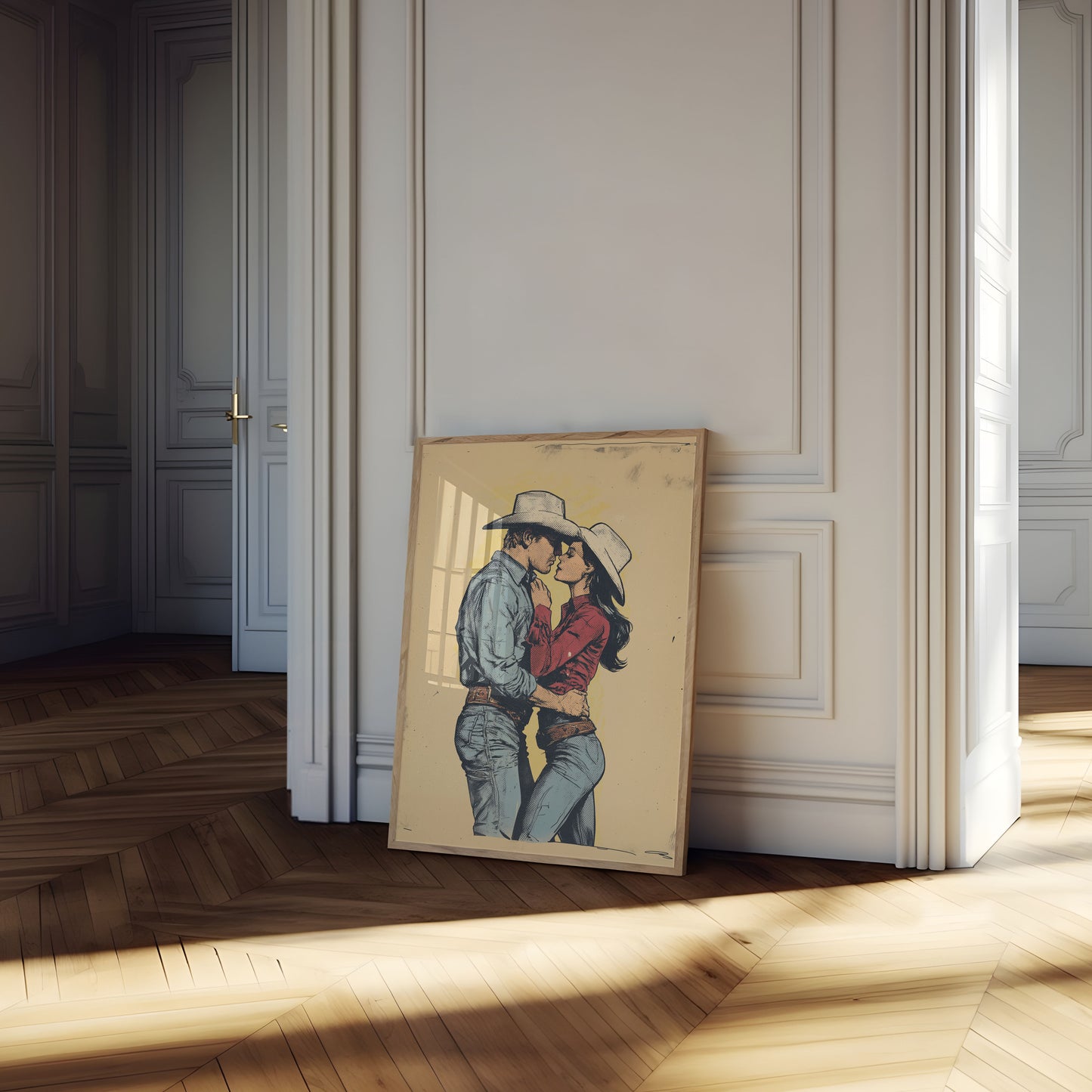 Cowboy Love Western Romance Poster