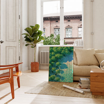 Serene Tree Reflection Water Poster
