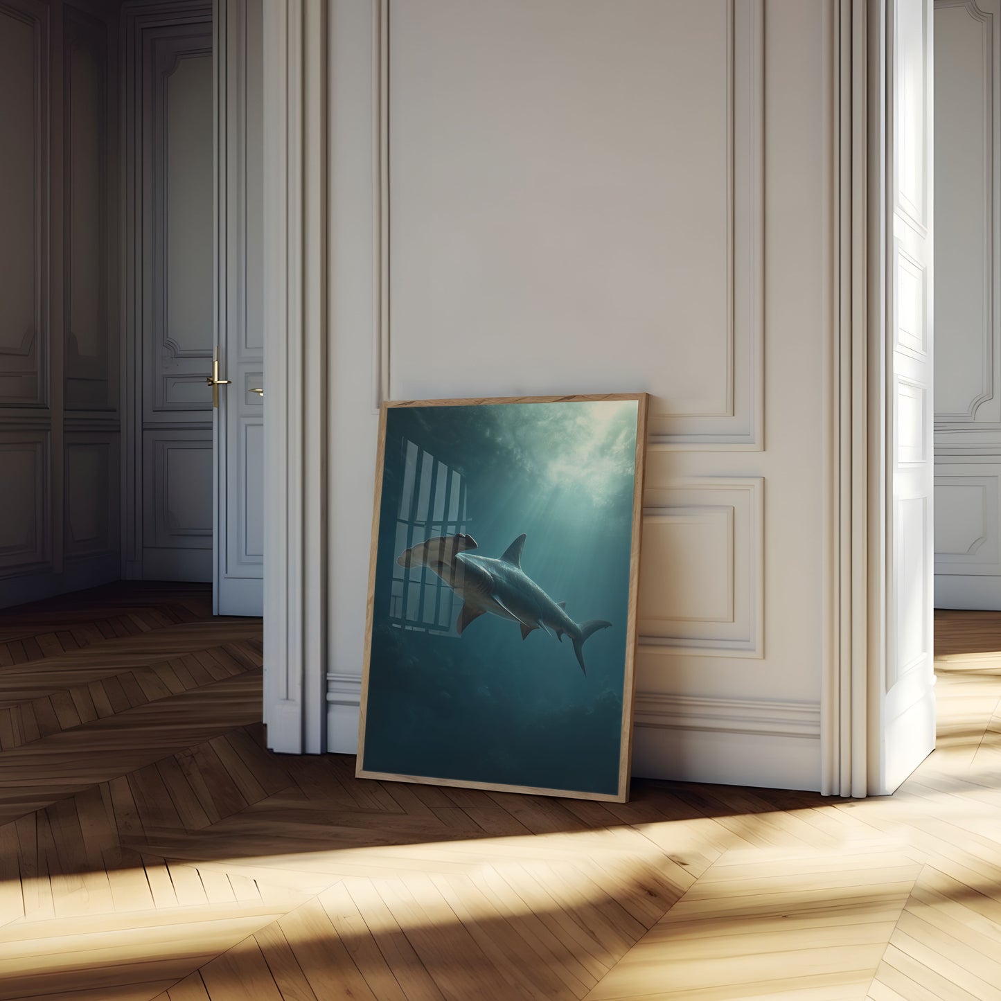 Great Hammerhead Shark Ocean Poster