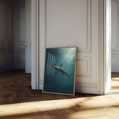 Great Hammerhead Shark Ocean Poster