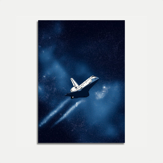 Kosmische Shuttle-Reise Poster