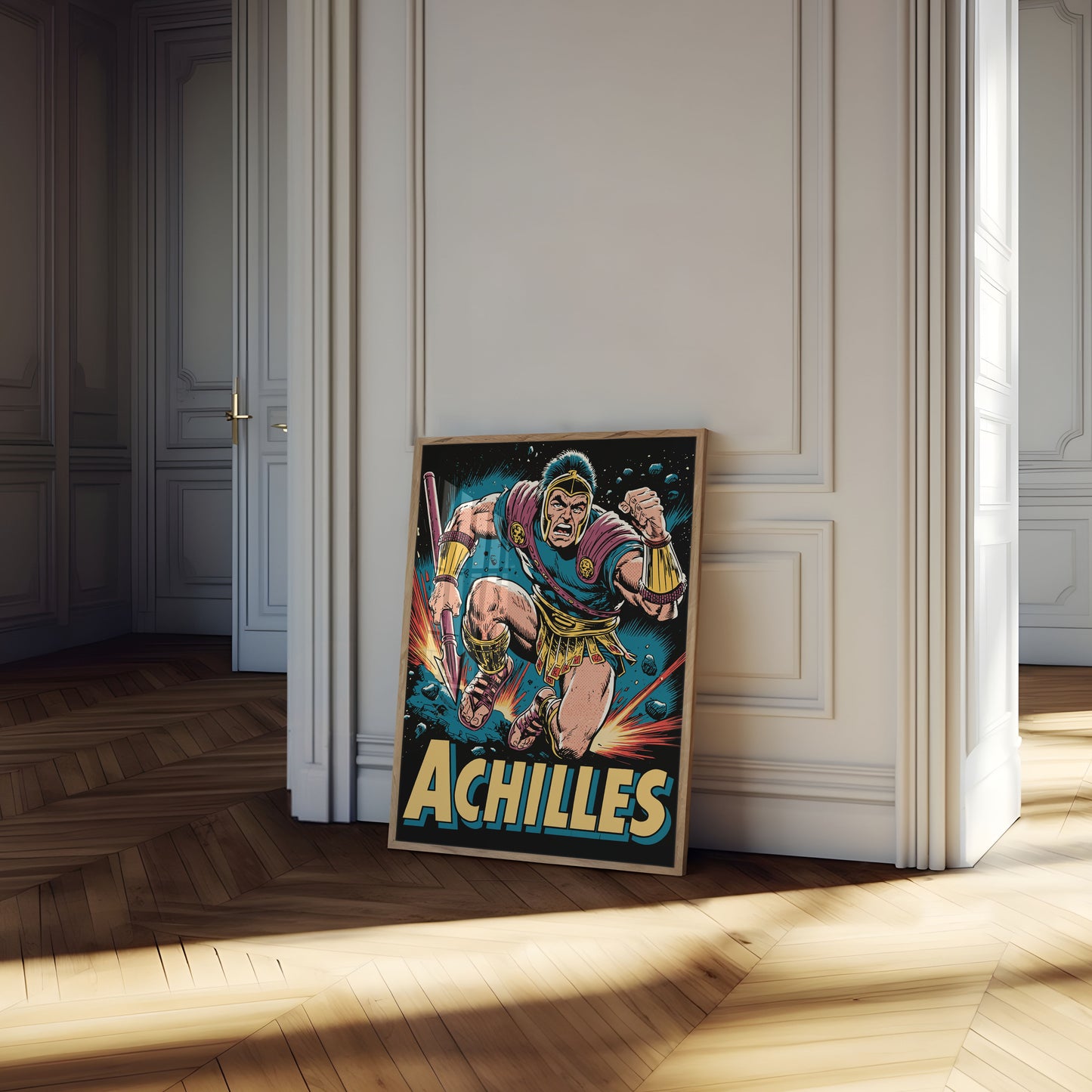 Achilles Warrior Battle Poster