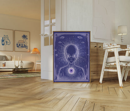 Cosmic Alien Consciousness Poster