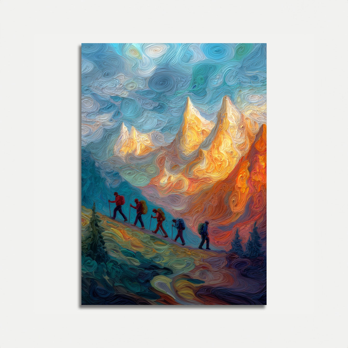Mountain Hiking Adventure Poster