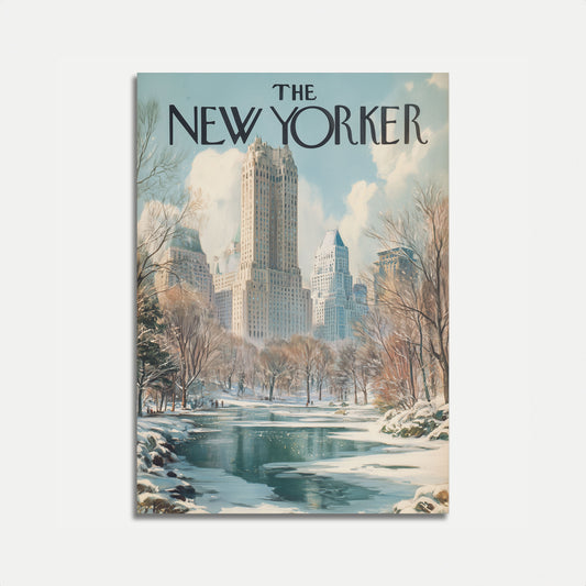 Winter in Central Park Poster