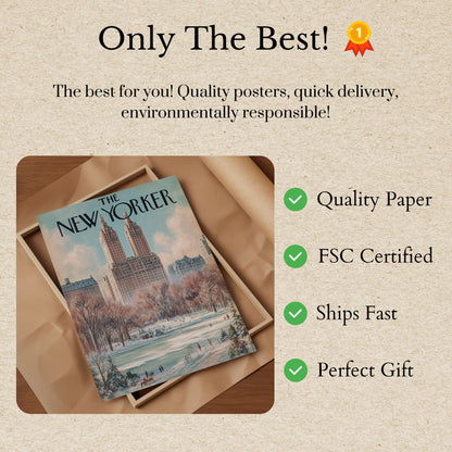 Winter in Central Park Poster