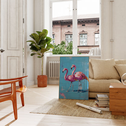 Roze Flamingo's Artistieke Poster