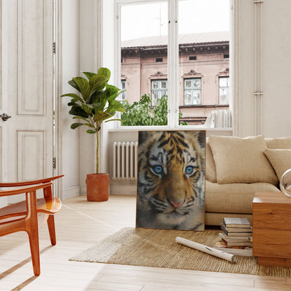 Tiger with Blue Eyes Poster