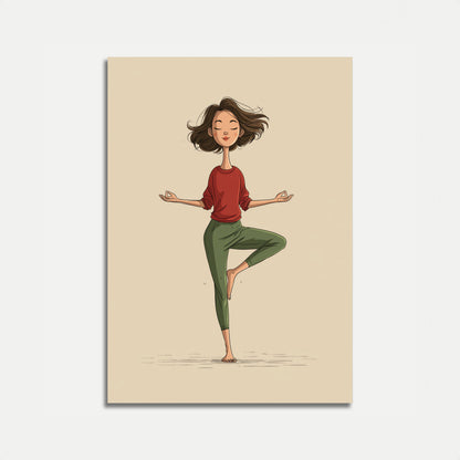 Zen Balance Yoga Poster