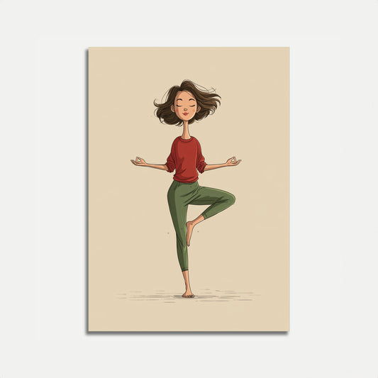 Affiche de yoga Zen Balance