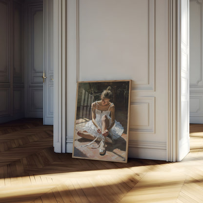 Balletdanser Voorbereidingsposter