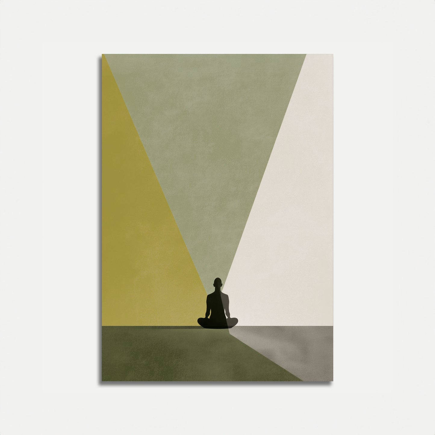 Zen Meditation Color Block Poster