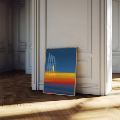 Küstennanlicht Minimalistisches Poster