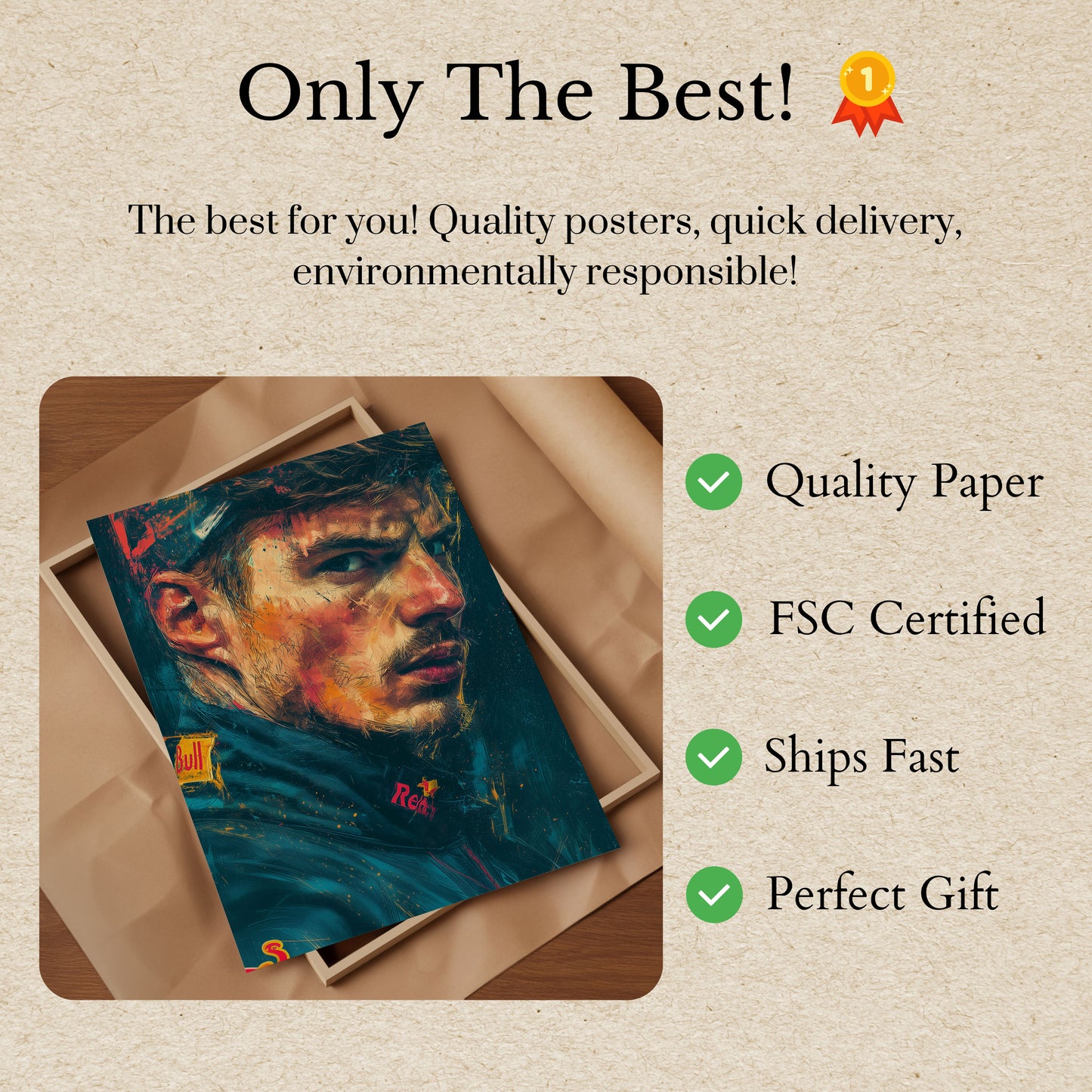 Max Verstappen Racing Legend Poster