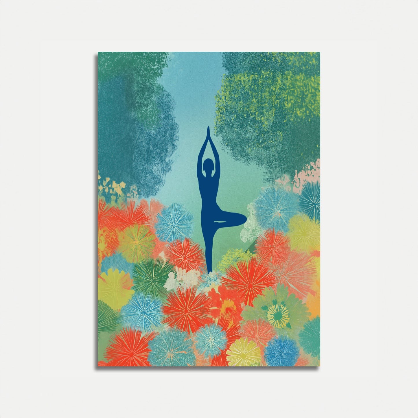 Poster di Yoga Posa dell'Albero Sereno