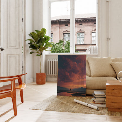 Stormy Mountain Solitude Poster