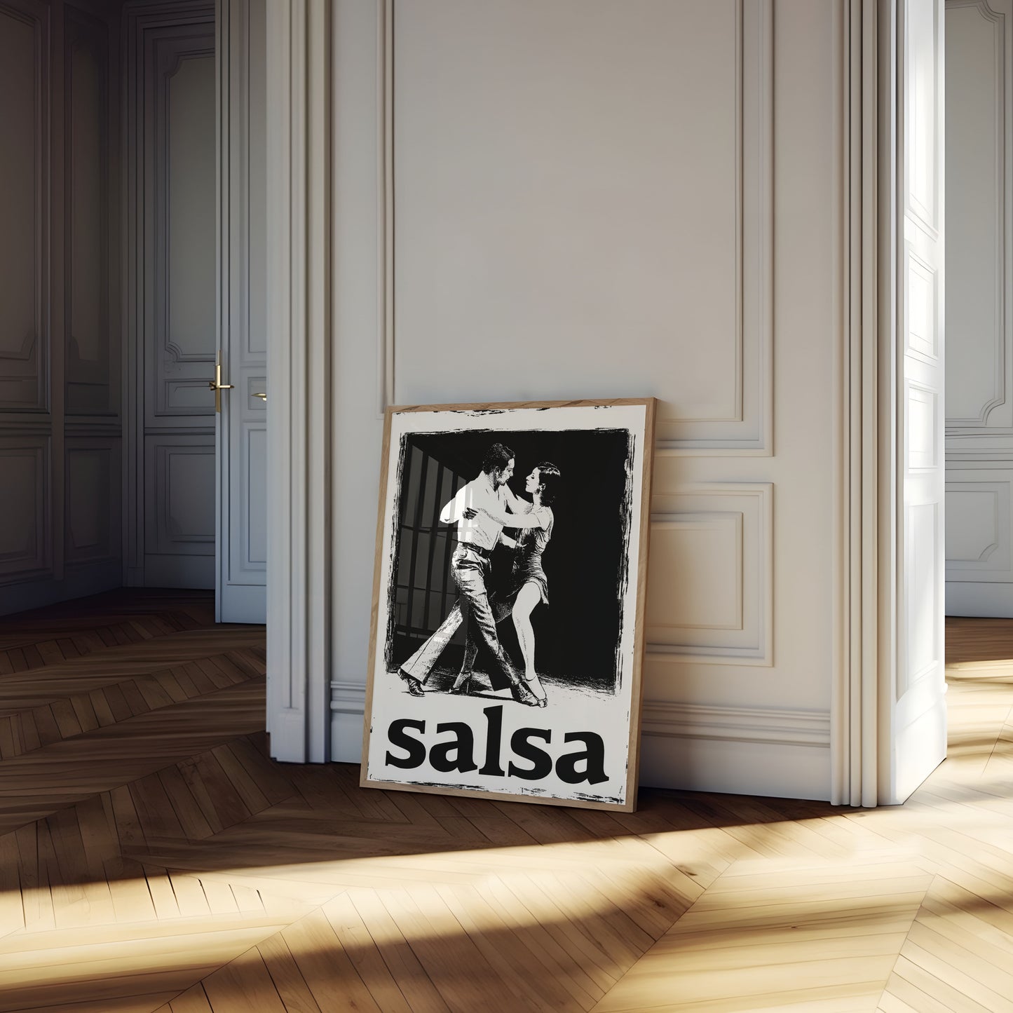 Passionate Salsa Dancing Poster