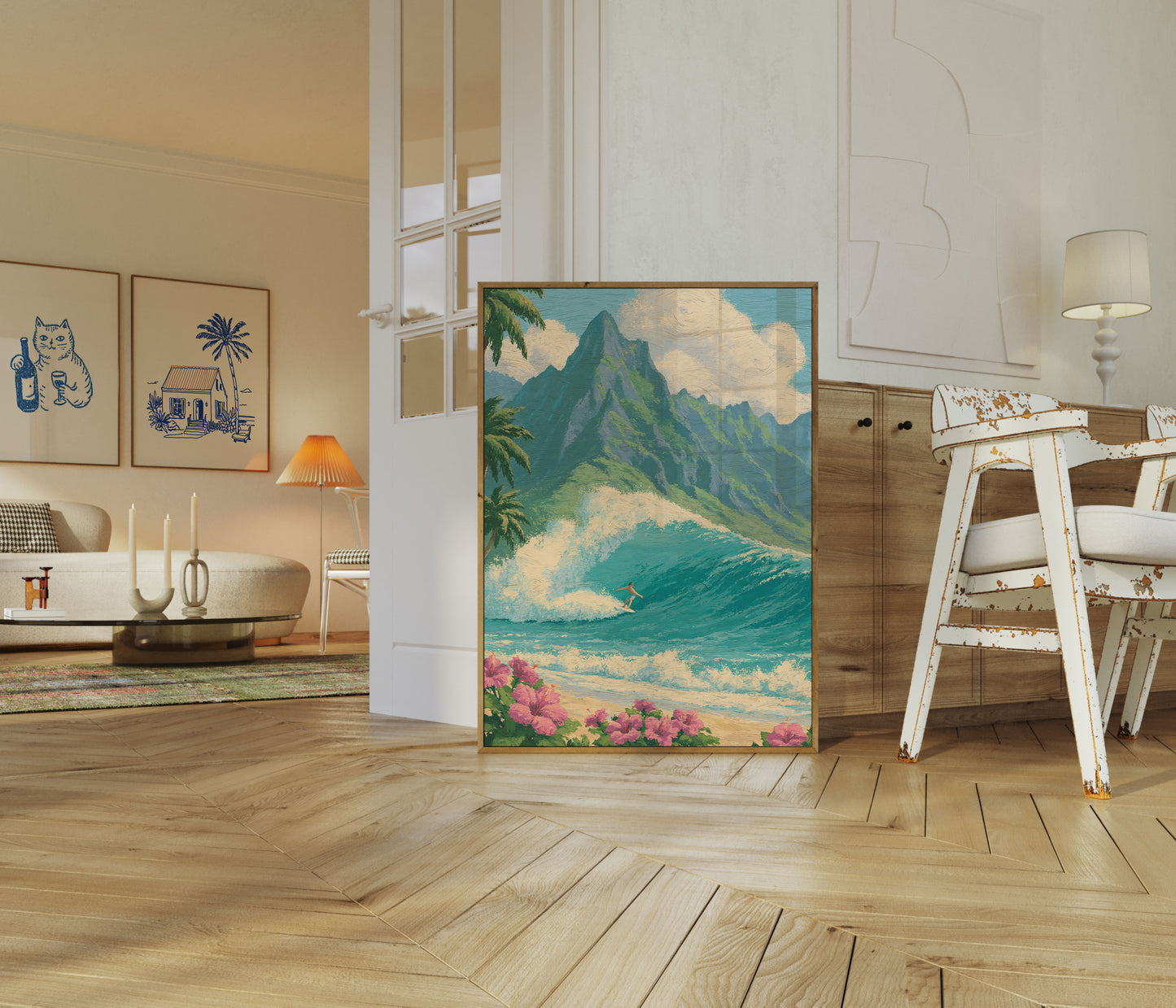 Tropisch Surferparadijs Poster