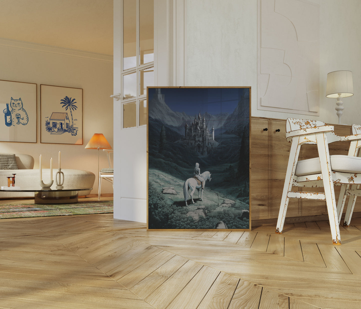 Mystisk Slottsfjellets Reise Plakat