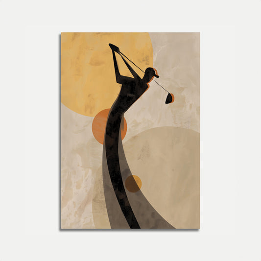 Minimalist Golf Swing Poster