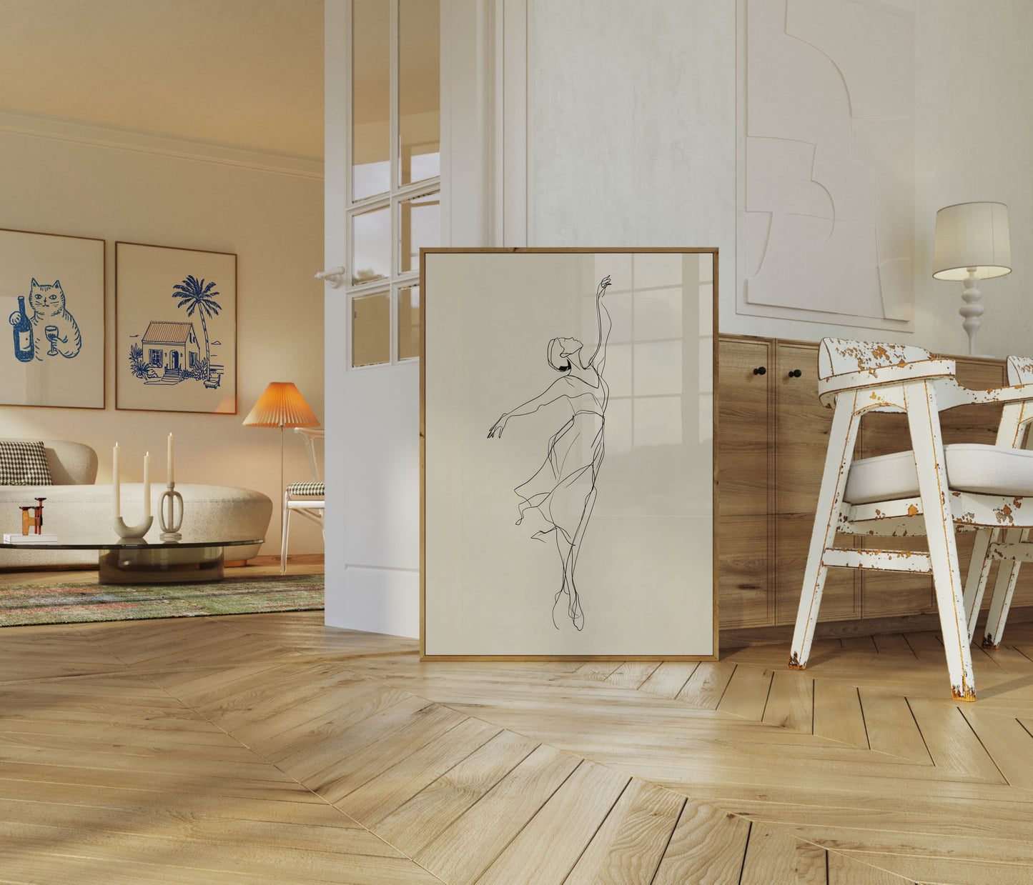 Elegante Flusso di Danza Poster