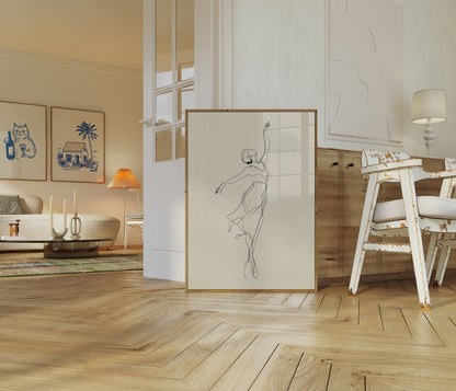 Elegante Flusso di Danza Poster