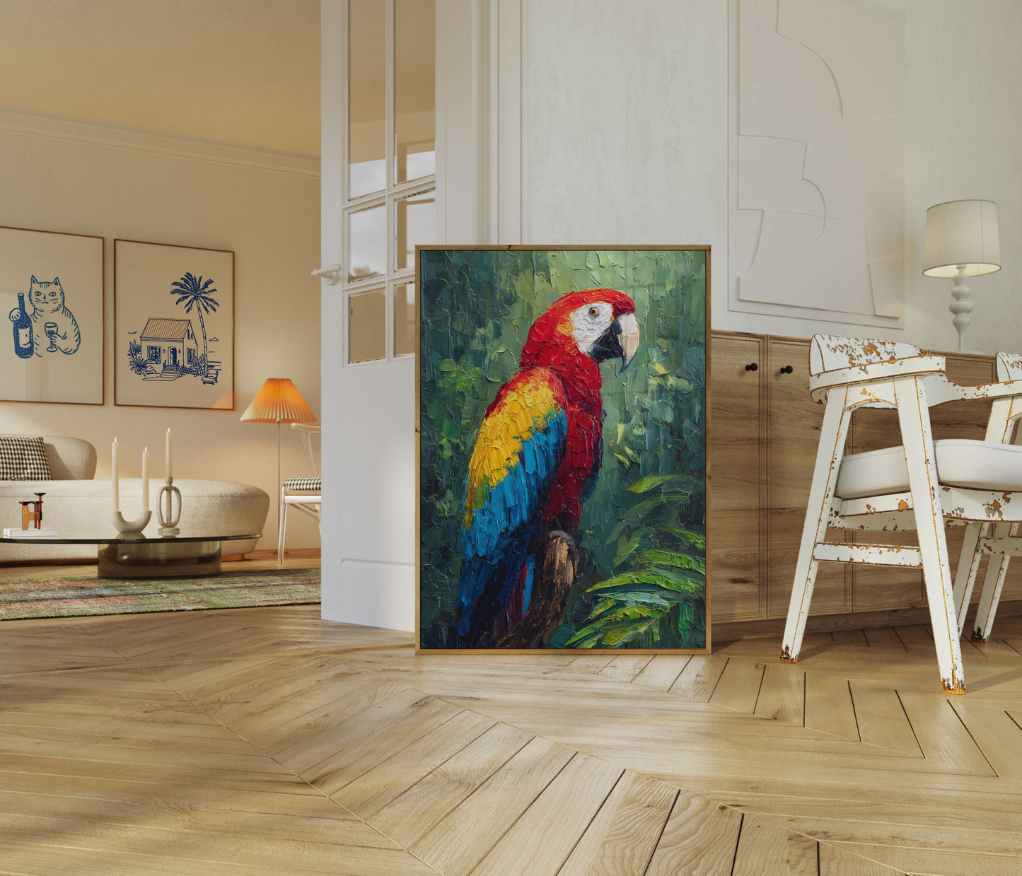 Poster del Macaw Scarlatto Vivace