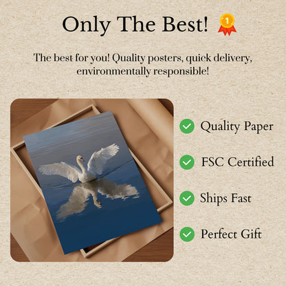 Poster Cigno Bianco Maestoso