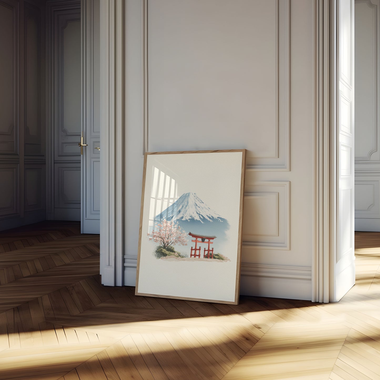 Mount Fuji Cherry Blossom Poster